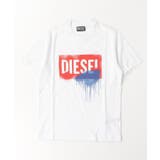 ホワイト | DIESEL ディーゼル ブランドロゴ半袖Tシャツカットソー | SHIFFON