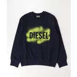 ネイビー | DIESEL ディーゼル ブランドロゴスウェットプルオーバー | SHIFFON