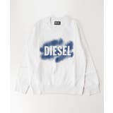ホワイト | DIESEL ディーゼル ブランドロゴスウェットプルオーバー | SHIFFON