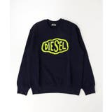 ネイビー | DIESEL ディーゼル ブランドロゴスウェットプルオーバー | SHIFFON