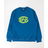 ブルー | DIESEL ディーゼル ブランドロゴスウェットプルオーバー | SHIFFON