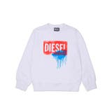 ホワイト | DIESEL ディーゼル ブランドロゴスウェットプルオーバー | SHIFFON