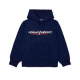 ネイビー | DIESEL ディーゼル ブランドロゴフーディーパーカー | SHIFFON