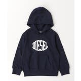 ネイビー | DIESEL ディーゼル ブランドロゴフーディーパーカー | SHIFFON