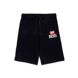 ブラック | DIESEL ディーゼル ブランドロゴスウェットショートパンツ | SHIFFON
