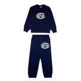 ネイビー | DIESEL ディーゼル ワンポイントブランドロゴスウェットセットアップ | SHIFFON