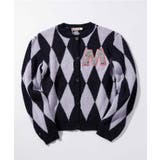 ネイビー | MARNI マルニ ワンポイントデザインカーディガン | SHIFFON