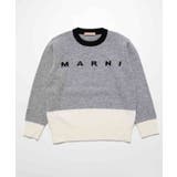 グレー | MARNI マルニ ウールブレンドブランドロゴニット | SHIFFON