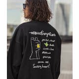 ブラック B | MARK GONZALES ARTWORK | SHIFFON