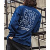 ネイビー B | MARK GONZALES ARTWORK | SHIFFON