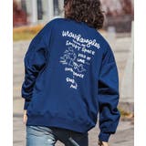 ネイビー C | MARK GONZALES ARTWORK | SHIFFON