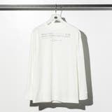 ホワイト | C DIEMハイデンプリントロングTシャツ | SHIFFON 