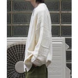 Confirmヴィンテージライク レトロジャガードストライプ柄 ビッグシルエット | SHIFFON  | 詳細画像6 