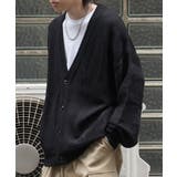 ブラック | Confirmヴィンテージライク レトロジャガードストライプ柄 ビッグシルエット | SHIFFON 