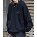 ILL S（イルズ）ガールイラストワンポイント刺繍 ビッグシルエット | SHIFFON  | 詳細画像10 