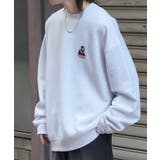 ILL S（イルズ）ガールイラストワンポイント刺繍 ビッグシルエット | SHIFFON  | 詳細画像6 