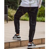 1PIU1UGUALE3 RELAX ビッグファスナーランダムロゴジョガーパンツ | SHIFFON  | 詳細画像2 