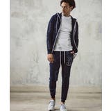 1PIU1UGUALE3 RELAX ビッグファスナーランダムロゴジョガーパンツ | SHIFFON  | 詳細画像9 