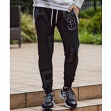 ブラック | 1PIU1UGUALE3 RELAX ビッグファスナーランダムロゴジョガーパンツ | SHIFFON 