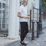 1PIU1UGUALE3 RELAX エンボスロゴベロアパンツ | SHIFFON | 詳細画像5