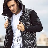 1PIU1UGUALE3 RELAX 総柄ロゴドッキングダウンパーカー | SHIFFON  | 詳細画像10