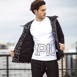 1PIU1UGUALE3 RELAX 総柄ロゴドッキングダウンパーカー | SHIFFON  | 詳細画像11