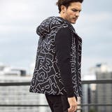 1PIU1UGUALE3 RELAX 総柄ロゴドッキングダウンパーカー | SHIFFON  | 詳細画像8