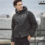 ブラック×ブラック | 1PIU1UGUALE3 RELAX ハイデンシティダブルロゴダウンジャケット | SHIFFON