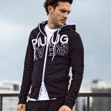 1PIU1UGUALE3 RELAX ビッグファスナーロゴスウェットパーカー | SHIFFON | 詳細画像1
