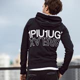 1PIU1UGUALE3 RELAX ビッグファスナーロゴスウェットパーカー | SHIFFON | 詳細画像4