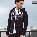 ブラック | 1PIU1UGUALE3 RELAX ビッグファスナーロゴスウェットパーカー | SHIFFON