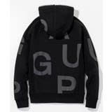 1PIU1UGUALE3 RELAX ビッグファスナーランダムロゴパーカー | SHIFFON  | 詳細画像11 