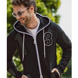 ブラック | 1PIU1UGUALE3 RELAX ビッグファスナーランダムロゴパーカー | SHIFFON 