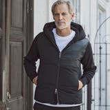 サイドロゴニットコンビリラックスダウンジャケット | SHIFFON | 詳細画像1