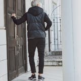 サイドロゴニットコンビリラックスダウンジャケット | SHIFFON | 詳細画像7