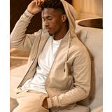 1PIU1UGUALE3 RELAXラインストーンカフスウェットジップパーカー | SHIFFON  | 詳細画像5 