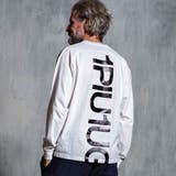 1PIU1UGUALE3 RELAX  バックプリントビッグロングTシャツ | SHIFFON  | 詳細画像1 