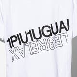 1PIU1UGUALE3 RELAX  ハイデンシティダブルロゴ半袖Tシャツ | SHIFFON  | 詳細画像10 