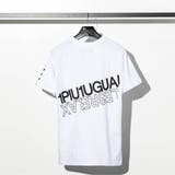1PIU1UGUALE3 RELAX  ハイデンシティダブルロゴ半袖Tシャツ | SHIFFON  | 詳細画像8 