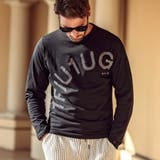 1PIU1UGUALE3 RELAX ラインストーンロゴ長袖Tシャツ | SHIFFON | 詳細画像1