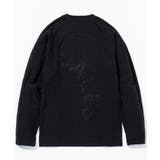 1PIU1UGUALE3 RELAX ラインストーンロゴ長袖Tシャツ | SHIFFON  | 詳細画像14 