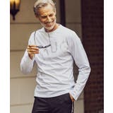 1PIU1UGUALE3 RELAX ラインストーンロゴ長袖Tシャツ | SHIFFON  | 詳細画像8 