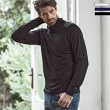 ブラック | 1PIU1UGUALE3 RELAX ウールメリヤスハイネックロングTシャツ | SHIFFON