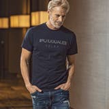 1PIU1UGUALE3 RELAX ランダムラインストーン半袖Tシャツ | SHIFFON | 詳細画像1
