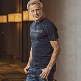 1PIU1UGUALE3 RELAX ランダムラインストーン半袖Tシャツ | SHIFFON | 詳細画像2