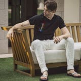 1PIU1UGUALE3 RELAX レインボー3Dダブルロゴ半袖Tシャツ | SHIFFON | 詳細画像11