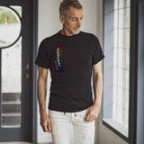 1PIU1UGUALE3 RELAX レインボー3Dダブルロゴ半袖Tシャツ | SHIFFON | 詳細画像12