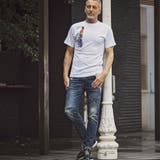 1PIU1UGUALE3 RELAX レインボー3Dダブルロゴ半袖Tシャツ | SHIFFON | 詳細画像3