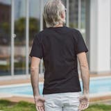 1PIU1UGUALE3 RELAX サークルロゴ半袖Tシャツ | SHIFFON  | 詳細画像2 