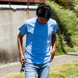 ロイヤルブルー | 1PIU1UGUALE3 RELAX バックロゴプリントTシャツ | SHIFFON